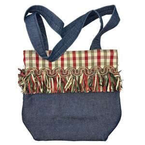 Denim And Fringe Woman’s Handbag country Cool Fringe Get Your Cowgirl On!